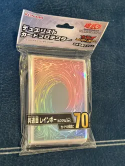 Konami OCG Yugioh Sleeves Rainbow 70 Count Japanese Small Size Official Product - Image 2