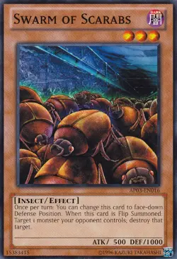 1x (LP) Swarm of Scarabs - AP03-EN016 - Common - Unlimited Edition YuGiOh - Image 1