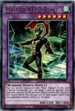 Masked HERO Blast - TOCH-EN047 - Rare - 1st Edition - Yugioh - Image 1