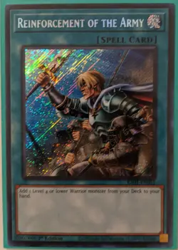 YuGiOh Reinforcement of the Army Secret Rare RA01-EN051 1st Edition - Image 1