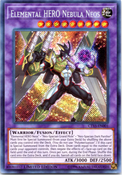 Elemental HERO Nebula Neos - (CT15-EN001) - Secret Rare Limited Edition Yugioh - Image 1