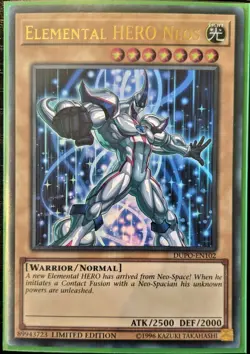 YuGiOh Elemental HERO Neos Ultra Rare DUPO-EN102 NM Limited Edition - Image 1