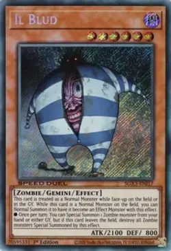 Il Blud - SGX3-ENI17 - Secret Rare - 1st Edition Near Mint Yugioh Card - Image 1