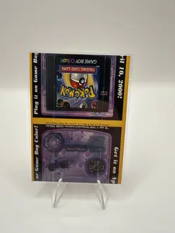 POKEMON Trading Card Game TGC Promo Item FLIP/FOLDING CARD Gameboy Color - MP - Image 1