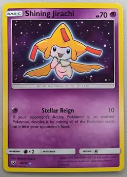 Shining Jirachi 42/73 Shining Legends Holo Rare NM Pokemon Card - Image 1
