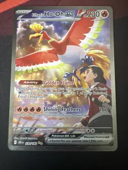 Pokemon Ethans Ho-Oh EX Special Illustration Rare Card 230/182 Destined Rivals - Image 1