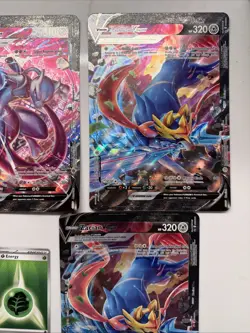 Pokemon TCG Jumbo Card V-Union Lot. Zacian 2x, Pikachu 2x, Mewtwo 1x - Image 3