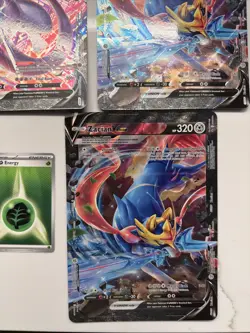 Pokemon TCG Jumbo Card V-Union Lot. Zacian 2x, Pikachu 2x, Mewtwo 1x - Image 4