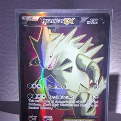 Pokemon TCG Tyranitar EX Full Art Ultra Rare XY Ancient Origins 91/98 Holo - Image 1
