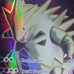 Pokemon TCG Tyranitar EX Full Art Ultra Rare XY Ancient Origins 91/98 Holo - Image 2