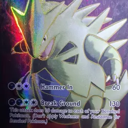 Pokemon TCG Tyranitar EX Full Art Ultra Rare XY Ancient Origins 91/98 Holo - Image 3