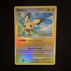 Pokemon TCG Pichu 45/100 Stormfront Reverse Holo Uncommon Basic 50HP 2008 - Image 1