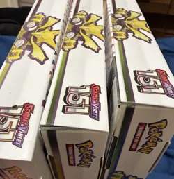 3 Pokemon Scarlet & Violet 151 Alakazam ex Booster Promo Box Sealed - Image 2