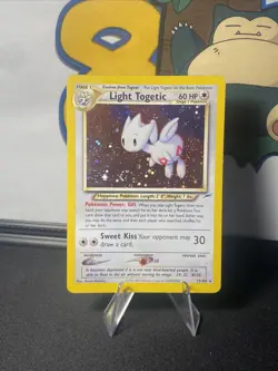 Pokemon TCG Light Togetic 15/105 Neo Destiny Unlimited Holo Rare Vintage 2000 - Image 5
