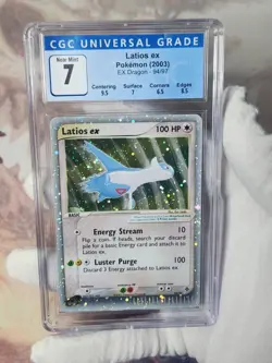 2003 Pokemon EX Dragon Latios ex #94 Holo CGC 7 Subs Graded Pokemon like PSA - Image 1