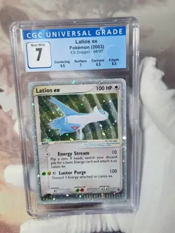 2003 Pokemon EX Dragon Latios ex #94 Holo CGC 7 Subs Graded Pokemon like PSA - Image 2
