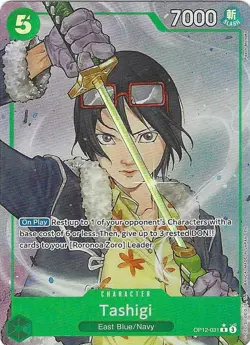 Tashigi OP12-031 Alt Art Legacy Of The Master One Piece Card Game - Image 1