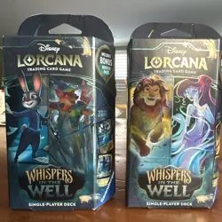 Disney Lorcana: Whispers in the Well -Set of 2- Starter Decks - Image 1