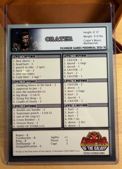 2026 Crater SE Myth Worlds Filsinger Games Champions Of The Galaxy Game Card - Image 3
