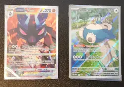 Pokemon TCG Lucario VSTAR & Snorlax ETB Promos Sealed Cards Lot - Image 1