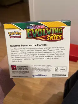 Empty Pokemon TCG Sword & Shield Evolving Skies Booster Box - No cards - Image 4