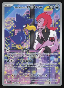 Team Rocket's Murkrow - 200/182 - Destined Rivals - Pokemon Card - NM/M - Image 1