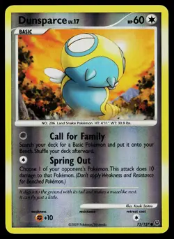 Pokemon Card - Dunsparce Platinum 73/127 Reverse Holo - Image 1