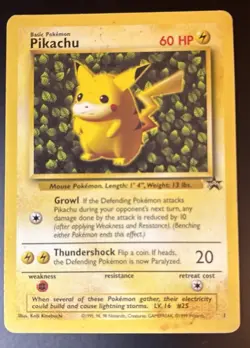 Pokemon Pikachu TCG Black Star Promos #1 Regular Rare Card - Image 2