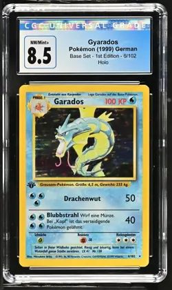 Pokemon 1999 German Base Set 1st Edition Gyarados (Garados) Holo 6/102 - CGC 8.5 - Image 1