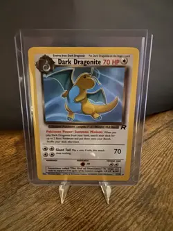 Pokemon Dark Dragonite 22/82 Team Rocket Unlimited Rare Regular 70 HP Card - Image 1