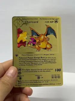 Charizard 120HP Metal Pokemon Card-Collectible Gift Display New~ - Image 1