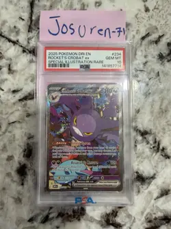 Pokemon TCG Team Rocket's Crobat ex 234/182 Destined Rivals Rare Holo PSA 10 - Image 3