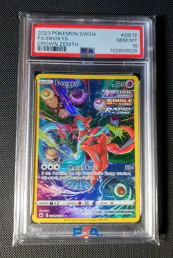 Deoxys GG12/GG70 Full Art PSA 10 Gem Mint Pokemon SW&SH Crown Zenith Rare - Image 1