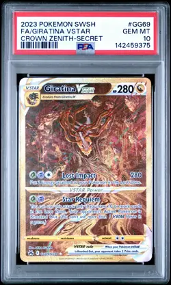 2023 POKEMON SWORD & SHIELD CROWN ZENITH SECRET FULL ART/GIRATINA VSTAR PSA 10 - Image 1