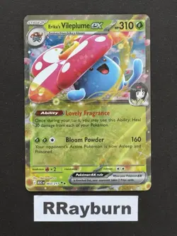 Pokemon Erika's Vileplume ex 003/217 Me: Ascended Heroes Double Rare Holo - Image 1