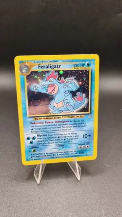 Pokemon TCG Neo Genesis Feraligatr RARE 1 OWNER! No game play, bright holo!! - Image 2