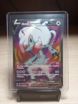 Pokemon TCG Hisuian Zoroark V SWSH297 Sword & Shield Promo Full Art Holo Rare NM - Image 1