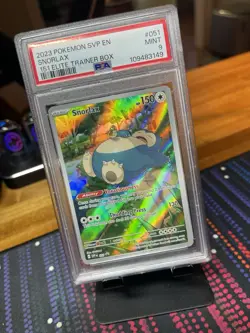 2023 Pokemon SVP En Snorlax 151 Elite Trainer Box ETB Black Star Promo #51 PSA 9 - Image 1