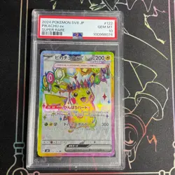 Pokemon Pikachu EX Full Art Electric Breaker 122/106 Super Rare 2024 SV8 PSA 10 - Image 1