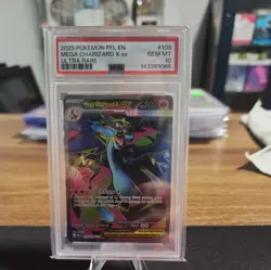 2025 POKEMON PFL EN-PHANTASMAL FLAMES ULTRA RARE #109 MEGA CHARIZARD X EX PSA 10 - Image 1