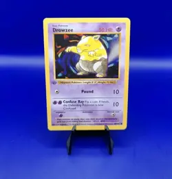 Drowzee 49/102 1st Edition Shadowless Base Set Pokemon Card TCG WOTC 1999 NM - Image 1