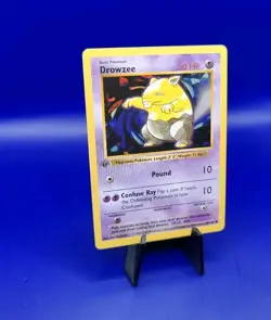 Drowzee 49/102 1st Edition Shadowless Base Set Pokemon Card TCG WOTC 1999 NM - Image 2