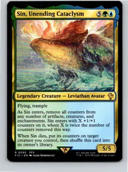Magic the Gathering Sin, Unending Cataclysm Final Fantasy Commander MTG - Image 1