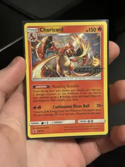 Charizard SM158 Sun & Moon Team Up Black Star Promo Holo 150HP Pokemon Card - Image 1