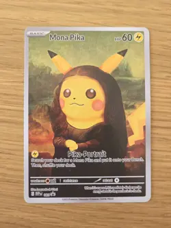 Mona Pika (Pikachu) Pokemon x Van Gogh Black Star Promo 085 ACG Art Card - NM - Image 1