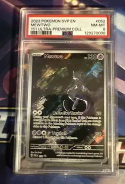 Mewtwo #52 2023 Pokemon English 151 Ultra Premium Collection PSA 8 NM-MT - Image 1
