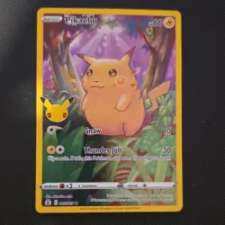 Pokemon Pikachu Holo Rare Celebrations 005/025 EN Basic 60HP Thunder Jolt Gnaw - Image 1