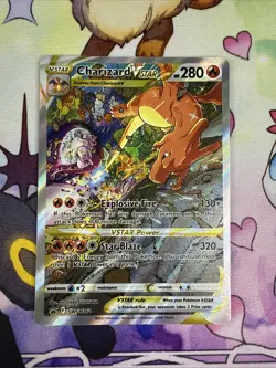 Charizard Vstar SWSH262 Alt Art Full Art Black Star Promo UPC Pokemon TCG NM - Image 1