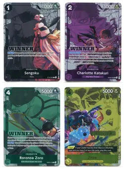 Roronoa Zoro EB02-019 Charlotte Katakuri OP08-062 (Winner Pack 2025 Vol. 3) - Image 1