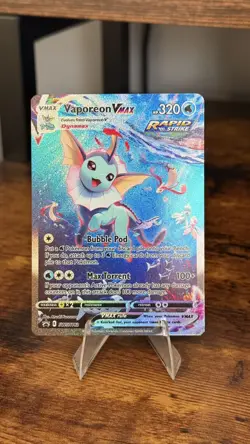 Vaporeon VMAX SWSH182 SWSH: Sword & Shield Promo Cards Holo NM - Image 1